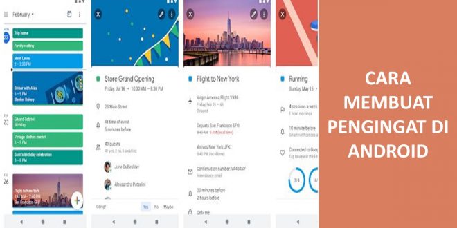 cara membuat pengingat di android